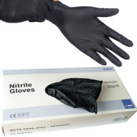 Перчатки нитриловые повышенной прочности 127микрон размер M H7