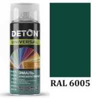 Тёмно-зелёная RAL 6005, Эмаль алкидная "Deton" атмосферостойкая, аэрозоль 520 мл