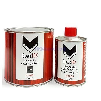 BlackFox 2К Акриловый грунт-наполнитель FILLER UHS 4:1 серый 800млй (6шт/кор)