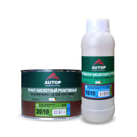 Грунт кислотный фосфатирующий 1+1, зелёный 0,5л 2К Acid Etch Primer green AUTOP(комплект)