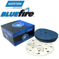 Круг абразивный P 040 150мм 15 отверстий BLUE FIRE H835 NORTON