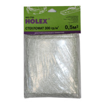 Стекломат 0.5м2 плотность 600 гр/м2 полиэтиленовый пакет HOLEX