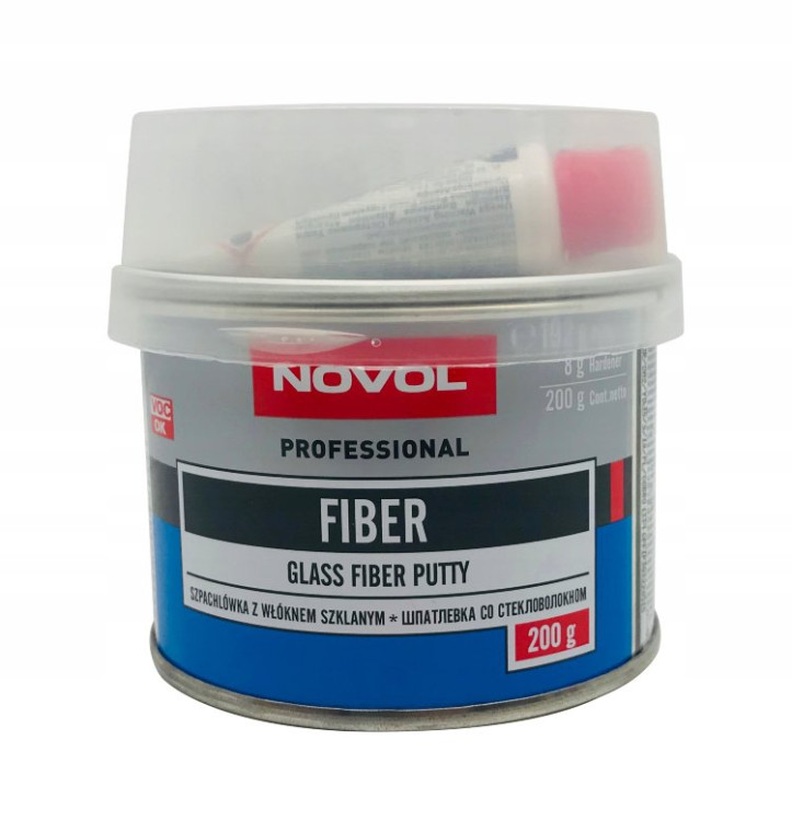 Шпатлевка со стекловолокном FIBER NOVOL(0,2кг)