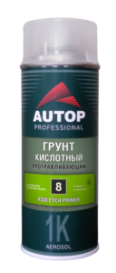 Грунт-аэрозоль кислотный протравливающий красно-коричневый "AUTON", аэрозоль (520мл)